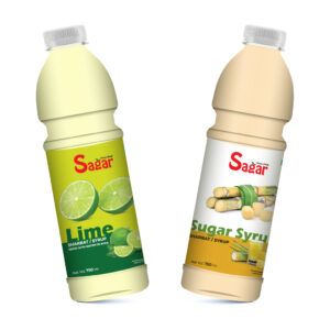 Lime + Sugar Syrup Premium Refreshing Combo (750 ml x 2)